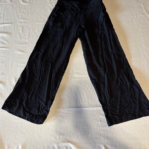 Old Navy Size Medium Women Black Wide-Leg Pants